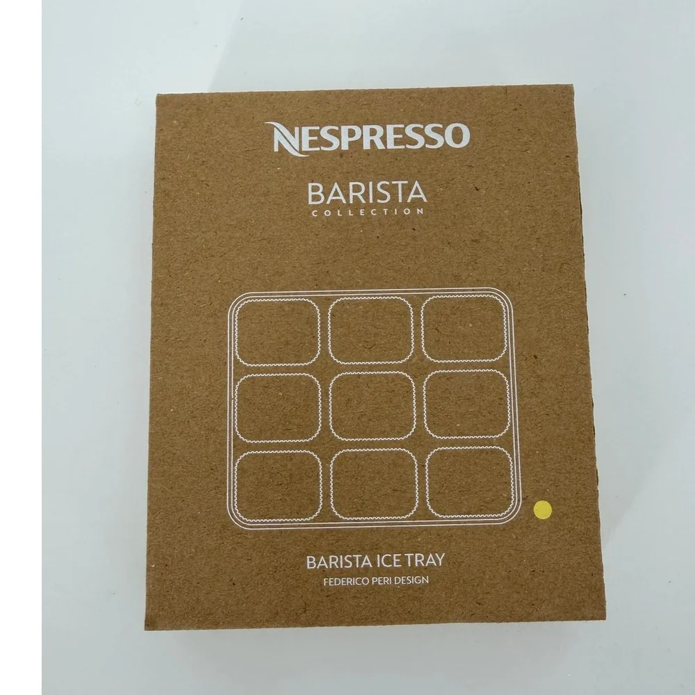 Nespresso Barista Collection Ice Tray Yuzu Yellow Federico Peri Silicone Mold